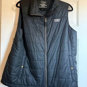 L.L. Bean Women's Dark Quilted Vest